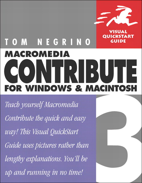 Macromedia Contribute 3 for Windows and Macintosh: Visual QuickStart Guide