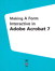 Making a Form Interactive in Adobe Acrobat 7