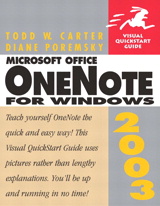 Microsoft Office OneNote 2003 for Windows: Visual QuickStart Guide