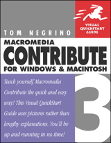 Macromedia Contribute 3 for Windows and Macintosh: Visual QuickStart Guide