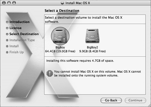 installera om OS 10.4