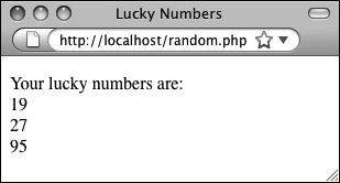 Creating Random Numbers | Using Number PHP Peachpit