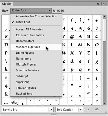 The Glyphs Panel | Designing Type and Layout in Adobe Illustrator ...